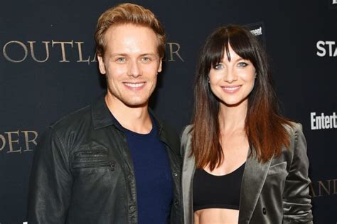 wedding sam heughan wife|Gorgeous Photos of Sam Heughan and Caitriona。